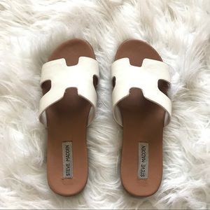 White Steve Madden Sandals